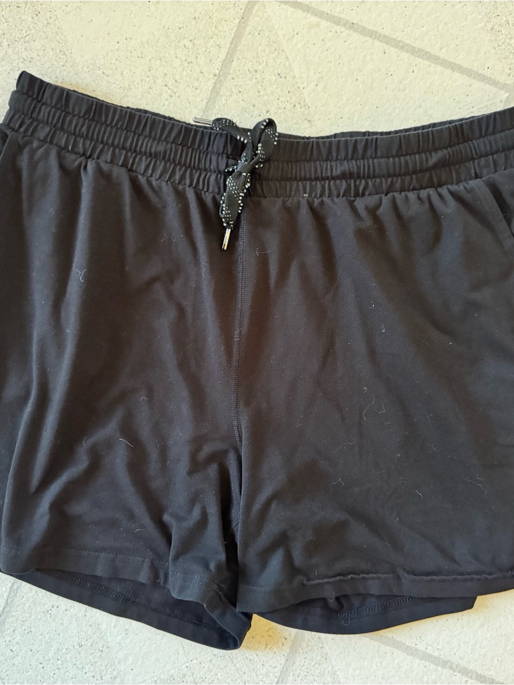 Pacific Trail Black Athletic Drawstring Shorts
